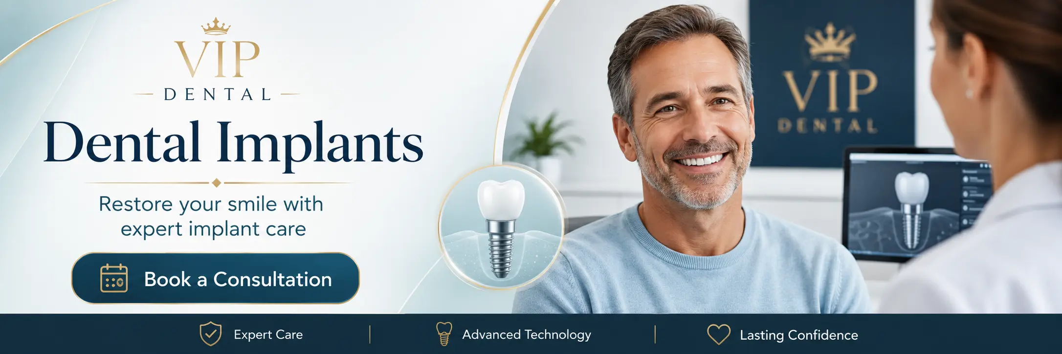 Dental Implants In Victoria BC Banner